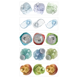 vendita online Set adesivi per raccolta differenziata Contenitori e sacchi per raccolta rifiuti TTS Cleaning